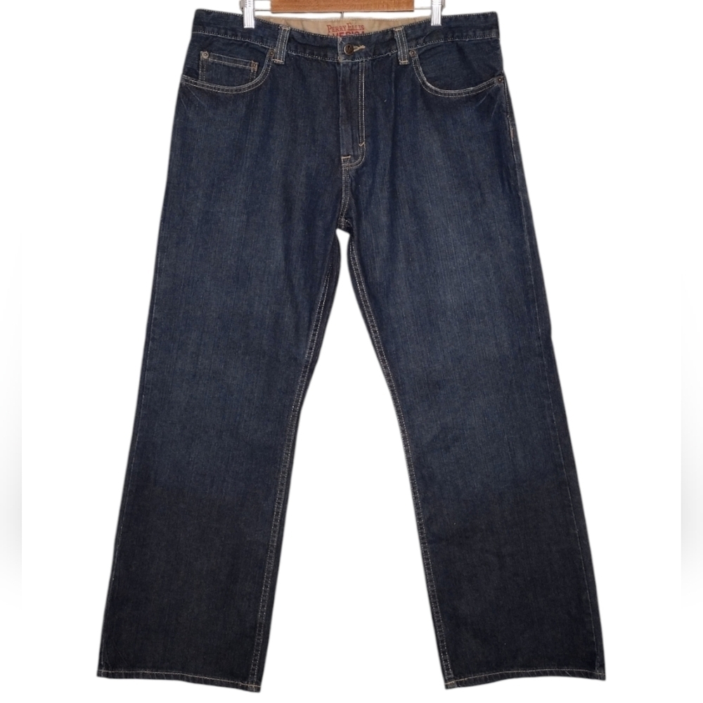 Perry Ellis America Men's Denim Cotton Classic Fit Casual Jeans Size 38×30